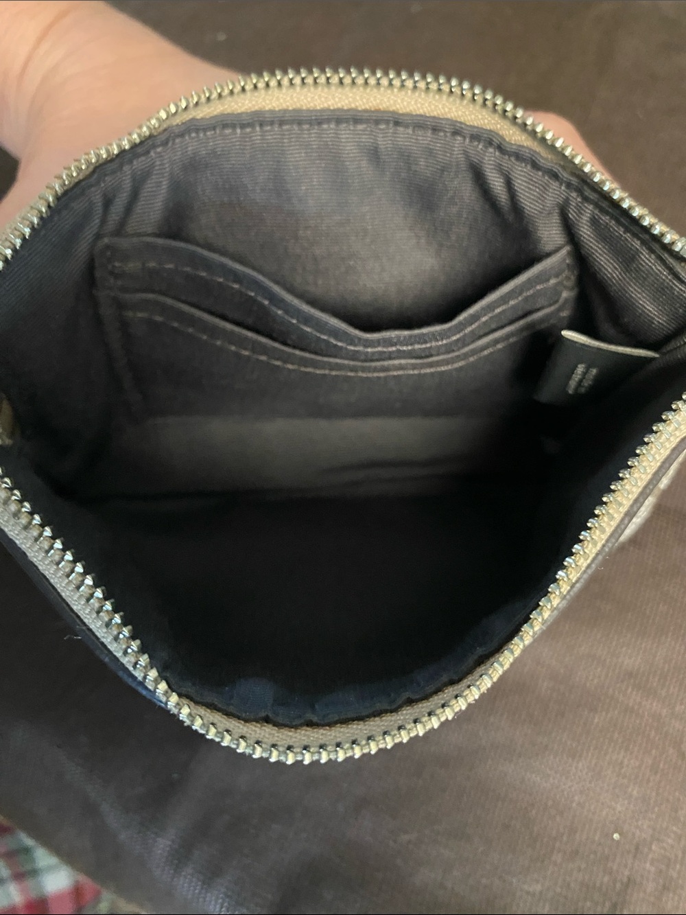 Coach Metallic Silver Leather Wristlet - Picture 3 of 3